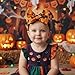 QFV 6in*4in Halloween Baby Girl Bows Newborn Headband Infant Big Bows for Birthday/Baby Shower/Photography/Baby Gifts
