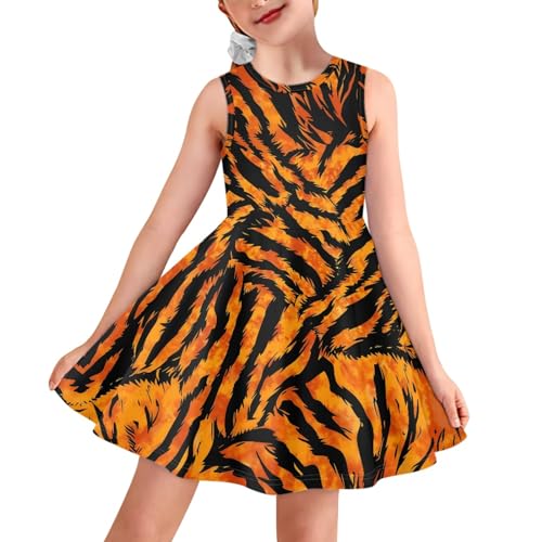 Toddler Sleeveless Dress for 3-16 Years Girl A-Line Swing Dress