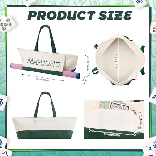 Bolsa impermeable para mahjong con bolsillo exterior 30 pulg miniatura 2