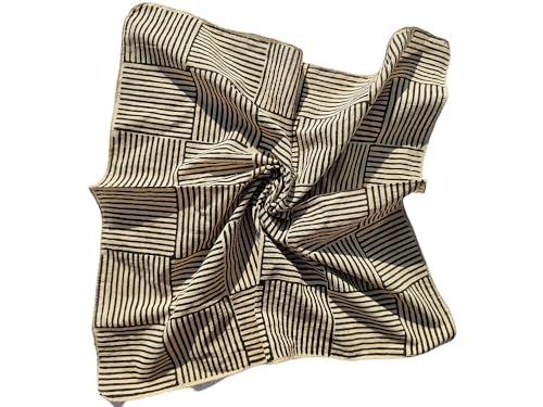 Bandana Scarf Head Scarf Scarves For Women Block Print Bandana Handmade Block Print Natural Colours Organic Colours