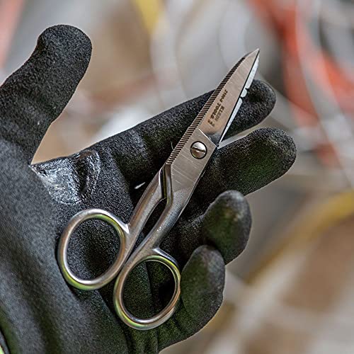 Image of Klein Tools 2100-9 Stainless Steel Electrician's Scissors with Stripping Notches, 5-1 /4-Inch (Pack of 2)
