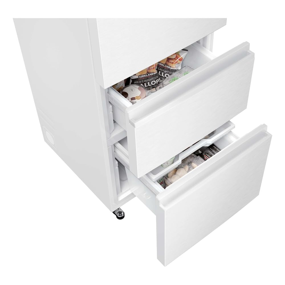 Haier 3D 60 Series HTR3620CNPW - Frigorífico Combi, 414L, Cajones Direct Access, Air Surround, Motor Inverter, Cajón 0º Fresh Zone, Total No Frost, Ancho 59,5 cm, Alto 205 cm, Iluminación LED, Blanco