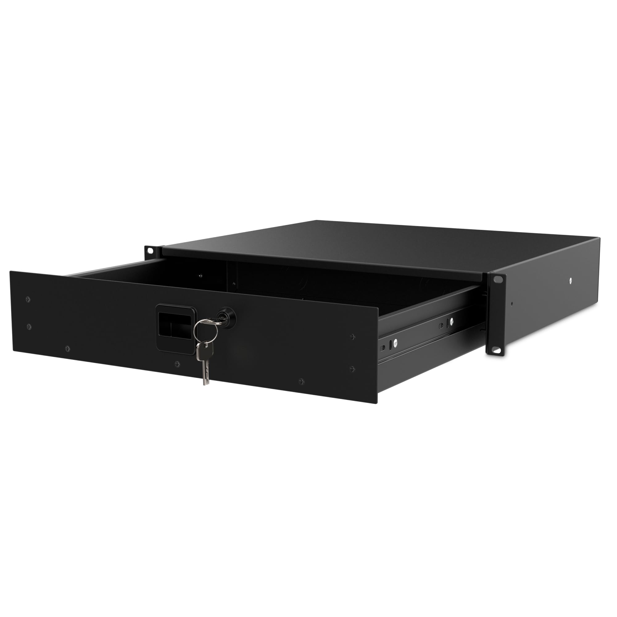 Audibax Pro Rack Drawer Ext 2U Cajon Extraible para Rack Fijo con Llave