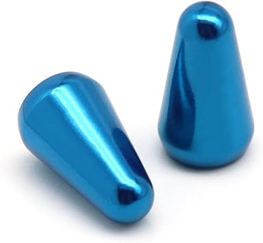 2pcs Guitar 5 Way Pickup Switch Tip Metal Switch Cap Switch Knob for Strat Tele