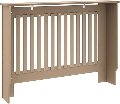 Miniatura 201 de 2 piezas de MDF para el hogar, calentador de sala de estar, soporte lateral para calefacción, cubierta de radiador, estante de gabinete de