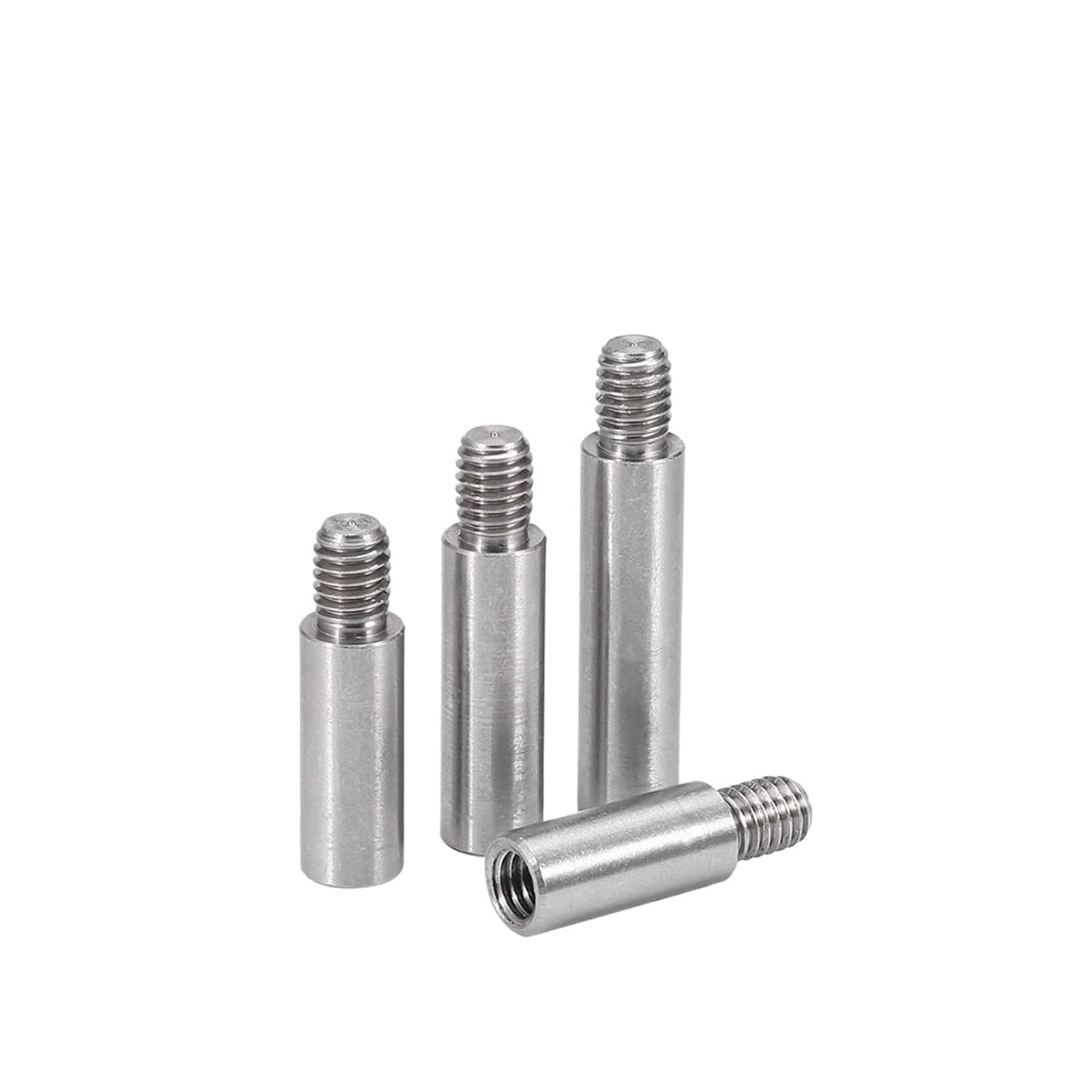 Male to Female Round Standoff Stud M2 M2.5 M3 M4 303 Stainless Steel Single Head Circular Studs Isolation Columns Screw Connection Column Thread Bolts(M2x6x4mm 10pcs)