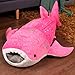 WENYING 55-125CM Riesiges Plüschtier Meerestier Blauwal Kissen Gefüllte Puppe Weiches Cartoon Tierkissen Kindergeburtstagsgeschenk-55cm,Pink