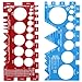 HoseWarehouse Brand TGK01-HW International Thread Identification Kit w/Adaptall Gauges (British BSPP BSPT JIS) (Metric DIN Kobelco Komatsu) TGK-01