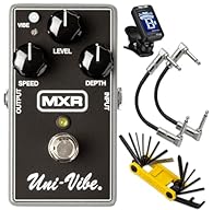 The MXR Uni-Vibe Chorus/Vibrato delivers classic textures and tones with a smaller footprint, a simple three-knob interface, and true bypass switching. Classic Uni-Vibe Vibe: Recreate the unmistakable vintage vibe that graced countless timeless recor...