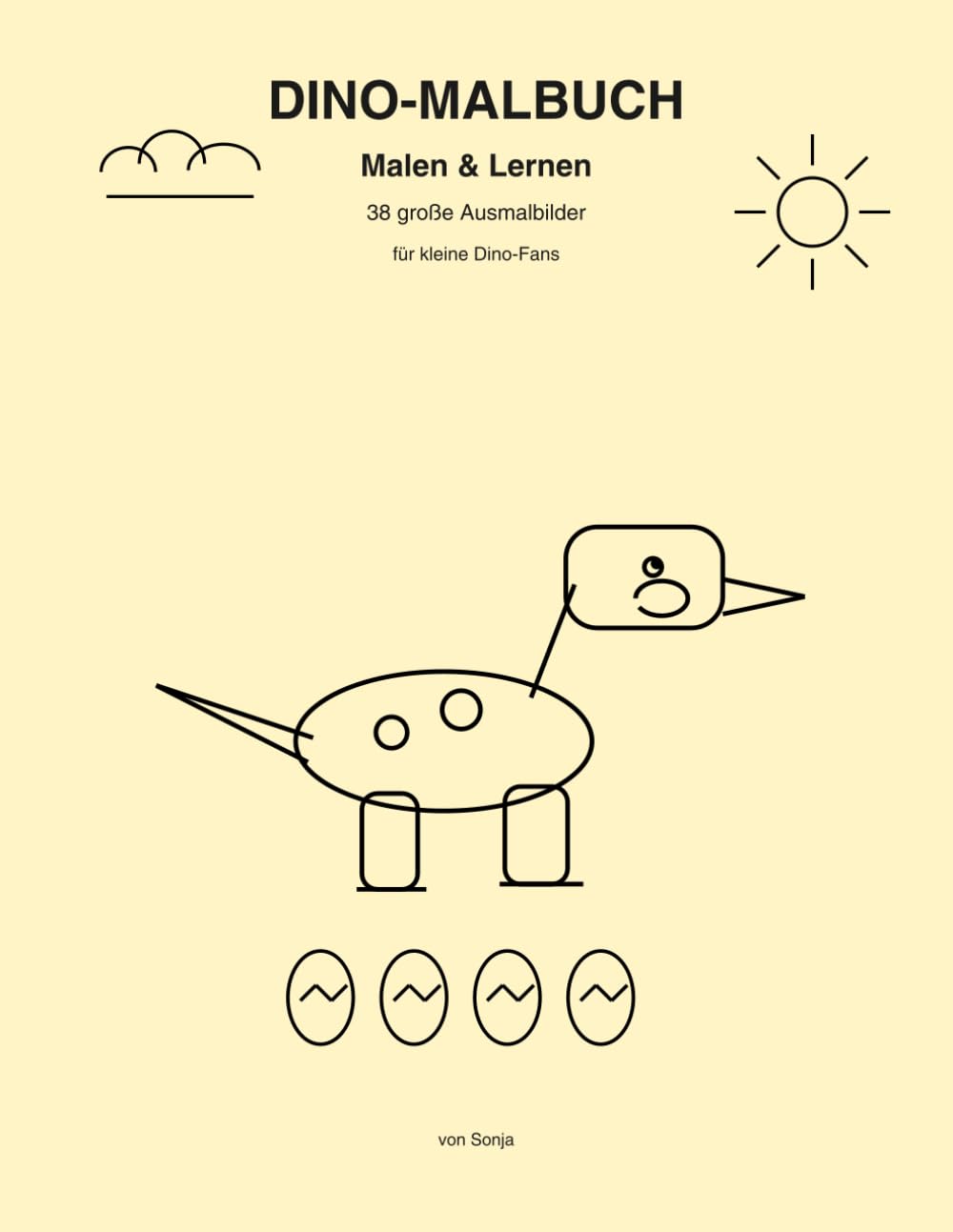 Dino-Malbuch: Malen und Lernen