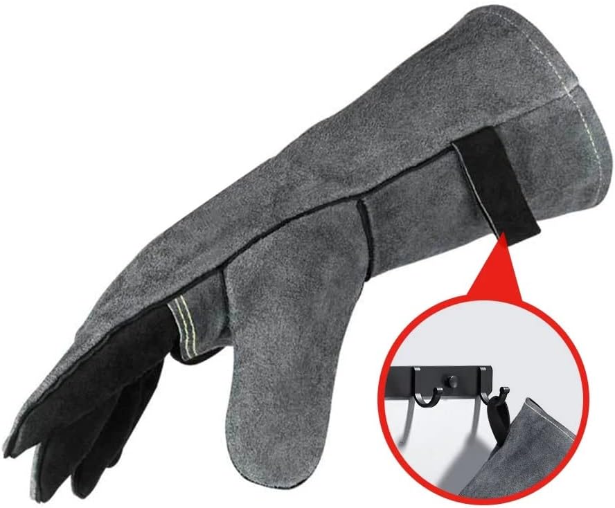 Oven Gloves Mitts Baking Grill Heat Insulation Leather Forging Welding Gloves