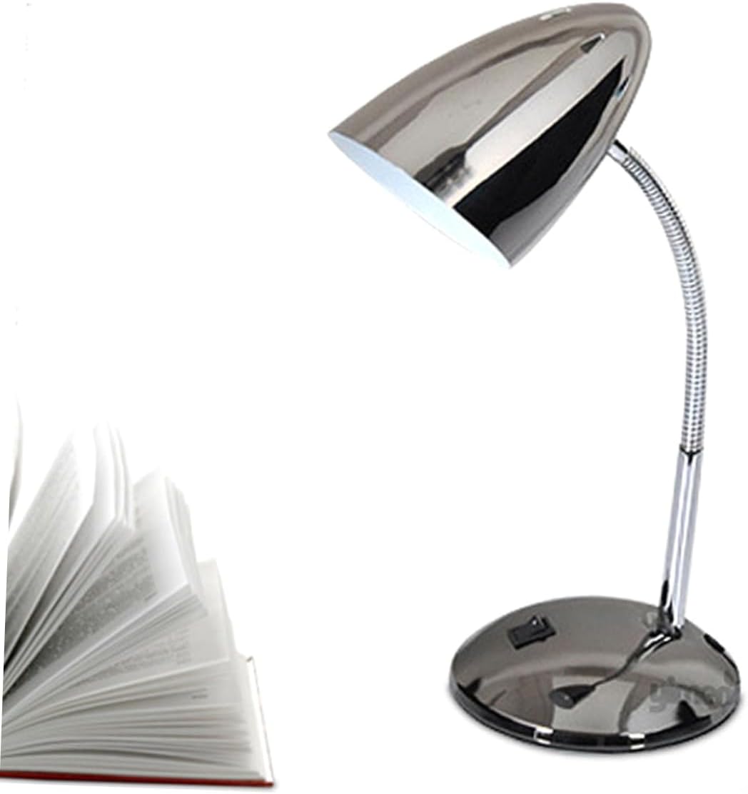 Reading Lamp for Home Office Metal Desk Lamp Led Lights Eye Care Gooseneck Design Soft Light Long-Lasting