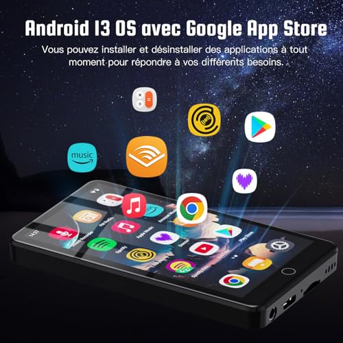 Lecteur MP3 4.02" Android résolvant le manque de stockage audio
