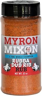 Myron Mixon BBQ Rub | Rubba Dub Rib | Champion Pitmaster Recipe | Gluten-Free BBQ Seasoning, MSG-Free, USA Made | 12 Oz