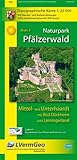  Naturpark Pfälzerwald /Mittel- und Unterhaardt mit Bad Dürkheim und Leiningerland: Naturparkkarte 1:25 000 mit Wander- und Radwanderwegen: Mittel- und ... Rheinland-Pfalz 1:15000 /1:25000)