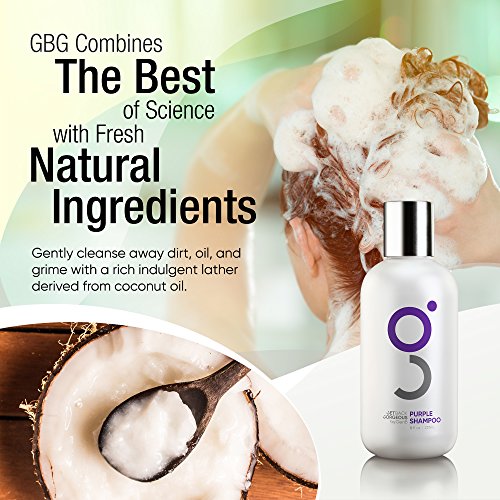 Purple Shampoo For Blonde Hair By Gbg – Blonde Shampoo Instantly Eliminate Brassiness & Yellows - Brighten Blonde, Silver & Grey W/Celebrity Stylist Created Purple Toning Shampoo – 8Oz #TOP3