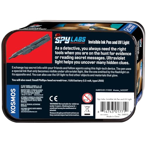 image for Spy Labs Inc: Invisible Ink Pen and UV Light by Thames & Kosmos | Exch