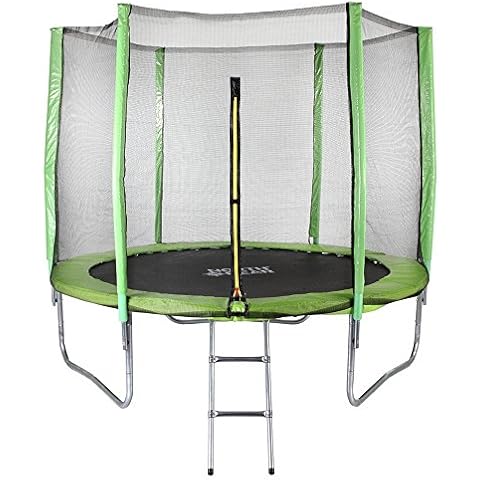 North Gear 8ft Trampoline Set with Safety Enclosure and Ladder Cover
