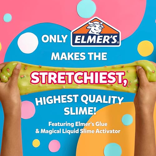 Elmer’s Celebration Slime Kit, Slime Supplies Include Assorted Magical Liquid Slime Activators and Assorted Liquid Glues, 10 Count - Image 5