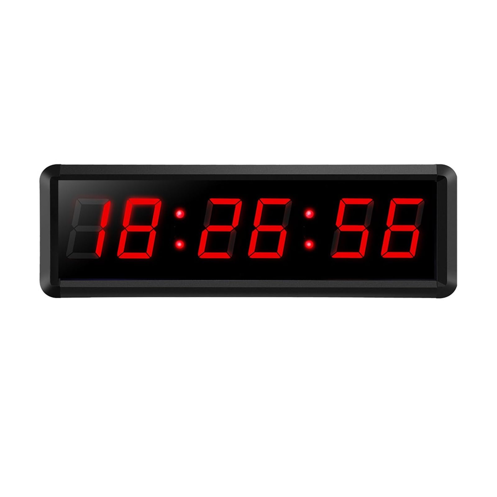 CVFRDD LED Countdown Clock, Progmable Remote Control LED Timer Interval Garage Sports Training Clock Gym