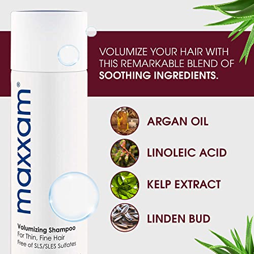 Maxxam Daily Volumizing Shampoo For Hair Growth, Gentle Hair Thickening Shampoo For Color Treated Hair, 10 Fl Oz #TOP1