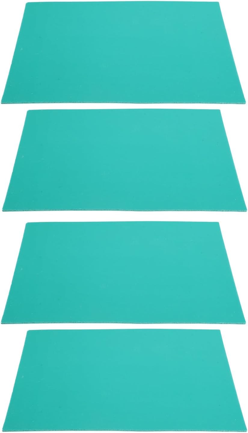 4pcs Green Plastic Linoleum Block Printing Sheets for Stamp Carving