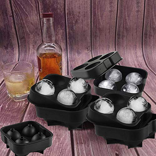 Molde para cubos de hielo esféricos de silicona KAIDEE 2 pcs miniatura 6