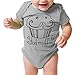 Baby Boys Girls Short Sleeve Stud Muffin Ice Cream Print Bodysuit (80 (3-6 Month))