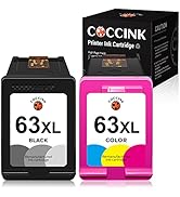 COCCINK 67XL For HP Ink Cartridges Black For Envy 6455e Black Ink Ink