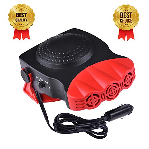 Portable Car Z-H-C 30 Seconds Fast Cooling Fan 12V 150W Auto Ceramic Cooling Fan 3-Outlet (Red)