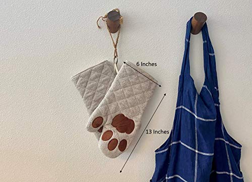 Cricket & Junebug Oven Mitts Cat Paws - Black & Pink