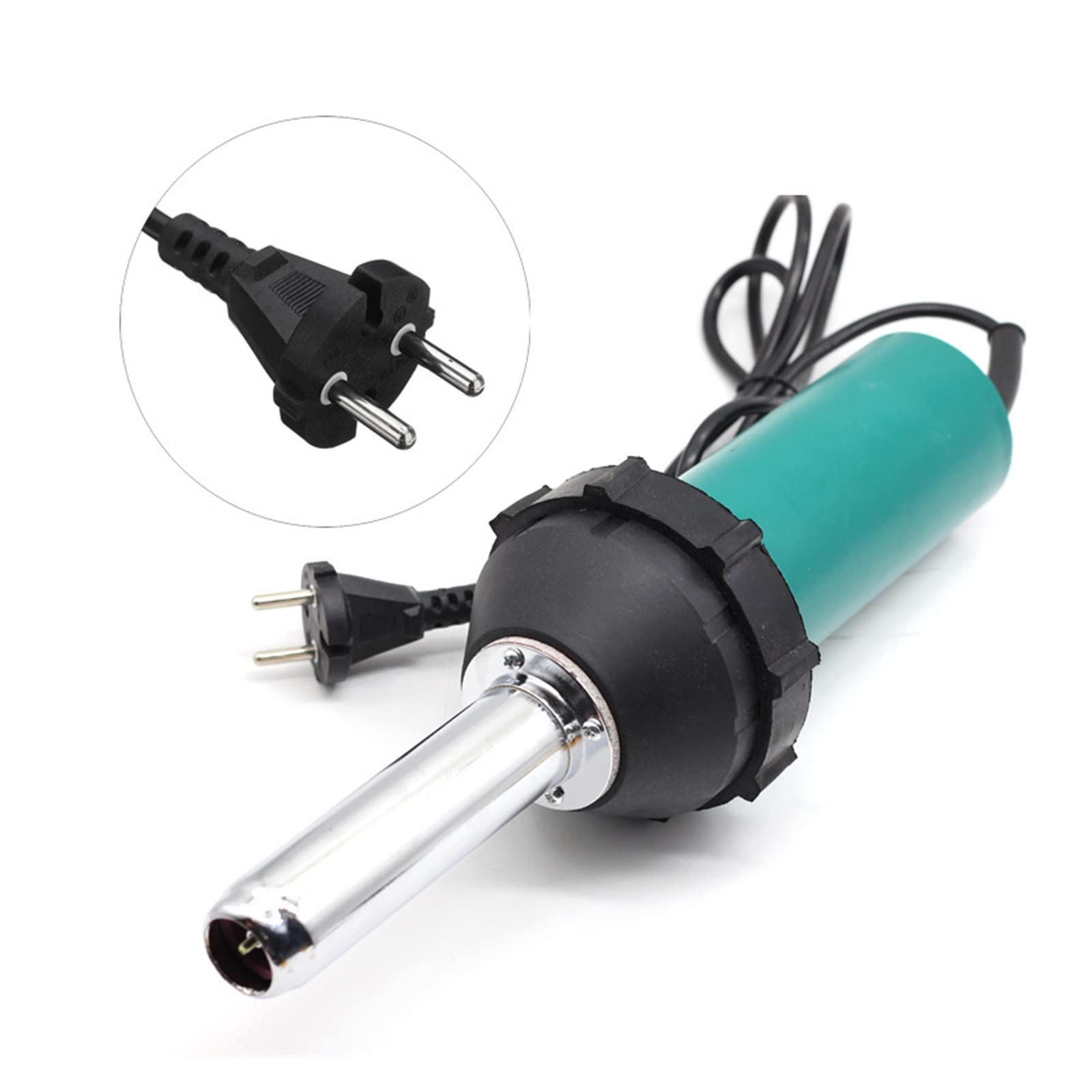 Pistolet termiczny 1080W plastikowy pistolet spawalniczy na gorące powietrze z rolką dyszy zgrzewarka do tworzyw sztucznych zestaw opalarki spawacz do zderzaka PP pcv (Color : 1080W Welding Set B, S