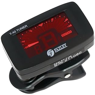 PRECISION TUNING - The Fazley T-40 chromatic clip-on tuner offers 0.5-cent accuracy for guitar, bass, ukulele, or violin, using a clear three-colour display to ensure you always play in perfect pitch. VERSATILE TUNING - The Fazley T-40 clip-on tuner ...