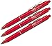 Pilot Tintenroller Frixion Ball Clicker, radierbar 0,7mm (3 Stifte, Rot)