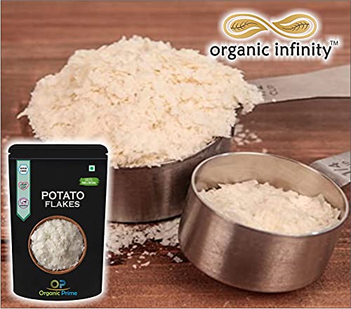 Image of Organic Prime Potato Flakes | Dehydrated Potato | Aaloo ka Mash | Instant ALOO POHA READYMIX Pack - 500 GM by Organic Prime