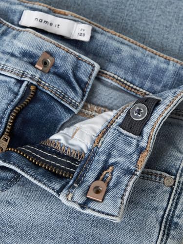 Vaqueros claro azul NAME IT Nkfpolly con pernera elástica estilo bootcut y ajuste cómodo 7