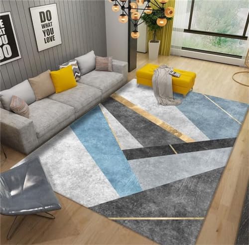 Tapis salon lavable en vinyle doux 200x250cm imperméable et facile à nettoyer - 2