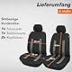 Upgrade4cars Autositzbezüge Set für die Vordersitze Grau | Auto-Schonbezüge Universal Schwarz Auto-Sitzbezug Sommer Winter | Autozubehör Innenraum | Geschenke für Frauen und Männer
