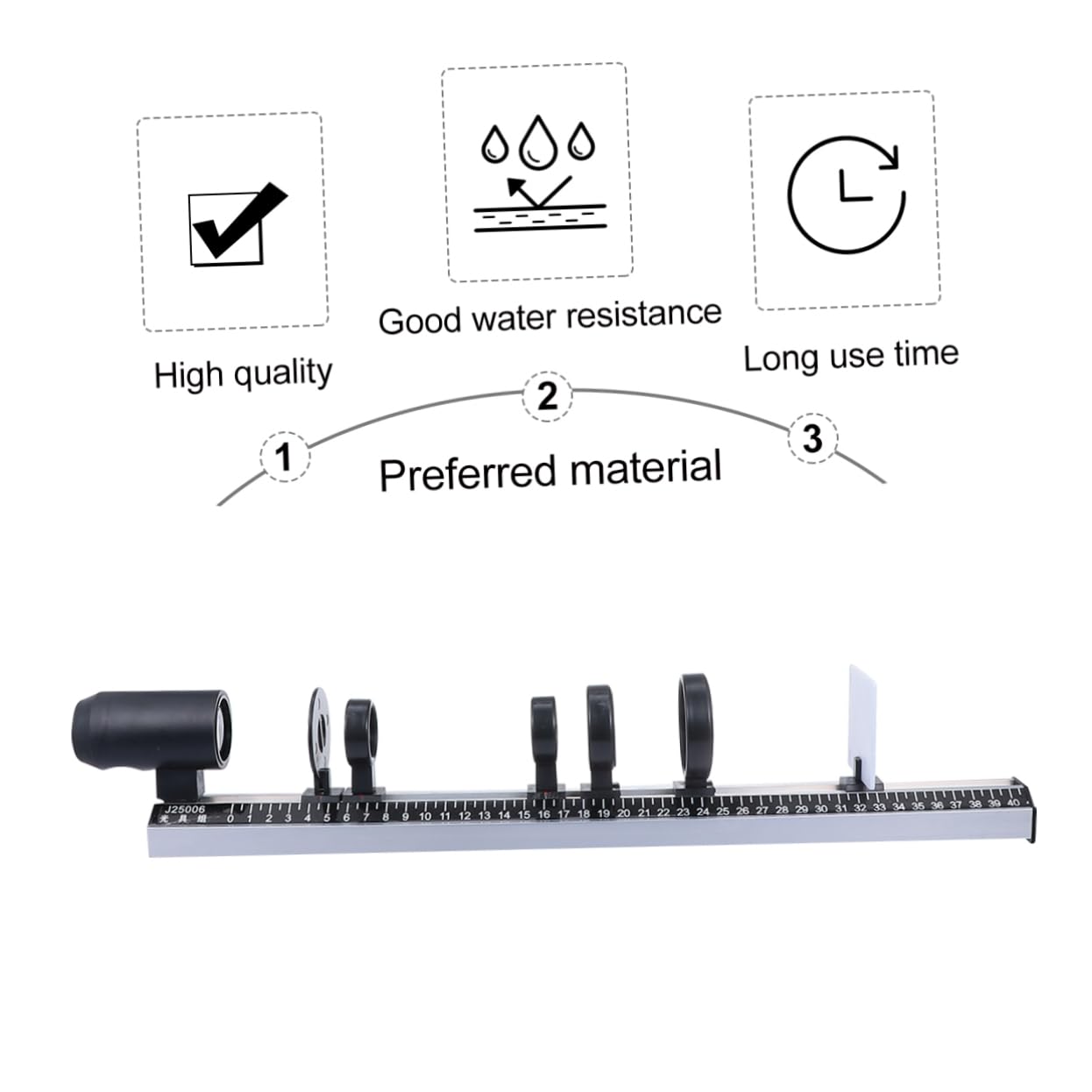 CHILDWEET 9Pcs Optical Instrument Set for Physics Teaching Imaging Equipment with Concave Lenses for Classroom Experiments and Hands Learning Activities
