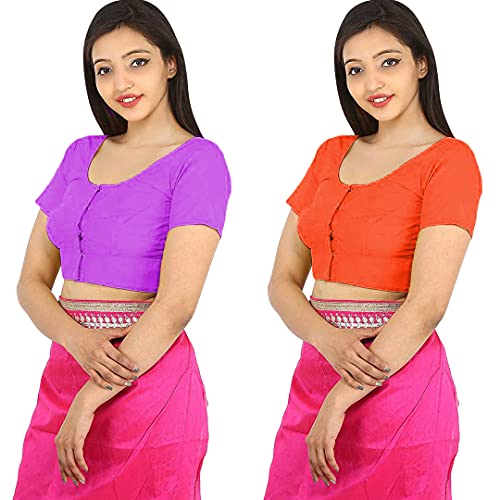 Image of Namita Women's Rubia Cotton Solid Half Sleeve Blouse