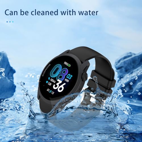 Correa para Smartwatch Coros PACE 4 de silicona negra miniatura 4