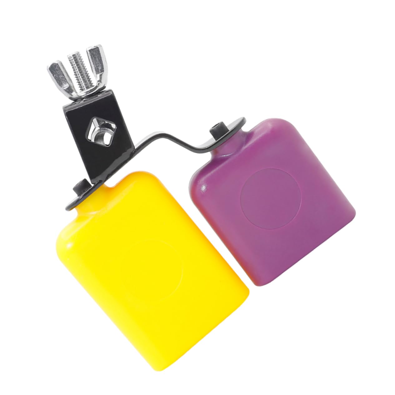 Toddmomy Abs Material Square Wooden Fish Toy Cow Bell High/low Pitch Cattle Sound Boys and Girls Rhythm Training