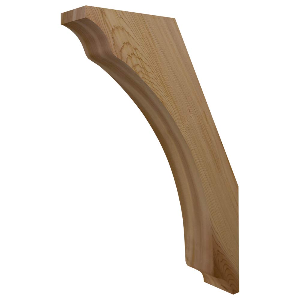 Wood Brace 64T3 Smooth Finish -Projection 15 1/2" -Height 23 1/2" -Thickness 3 1/2" by Timber Build