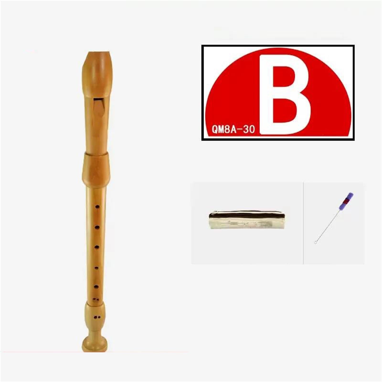 Drewniany Flet Prosty 8 otworowy Drewniany Flet Prosty W Stylu Angielskim Instrument Dla Początkujących(2)