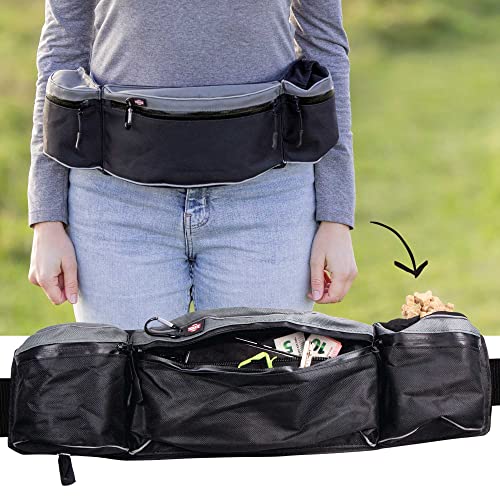 Trixie 3237 Dog Activity Hüfttasche Baggy Belt, Gurt: 62–125 cm, schwarz/grau