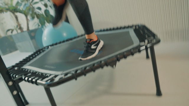 Trampoline Fitness Cecotec Drumfit Jump Ø 92-127 Cm - Pliable, 7 Pieds, 100 Kg Max - Pour Adultes