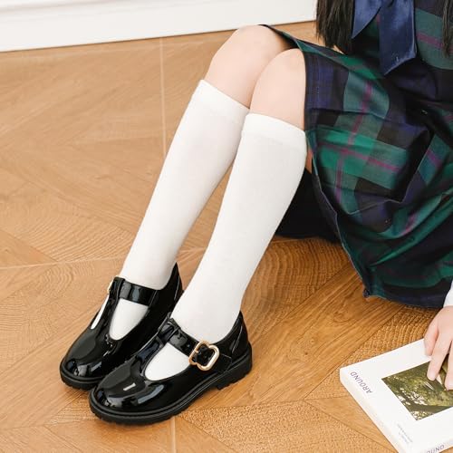 Girls Shoes School Mary Jane Uniform Dress Shoes Kids Loafers T-Strap Flats3