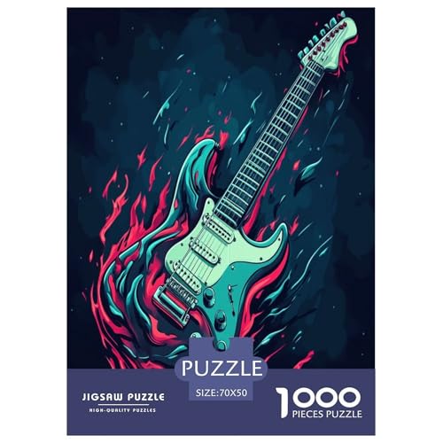 Juego educativo de guitarra: puzzle imposible de 1000 piezas para toda la familia