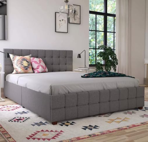 Elizabeth Upholstered Bed with Storage (Super King 200x200)