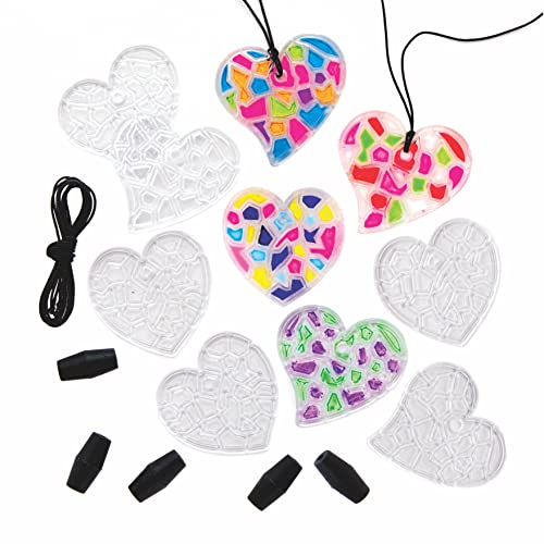 Baker Ross FC197 - Kit di decorazioni natalizie a mosaico, confezione da 4, mosaico invernale per arti e mestieri, kit di mosaico natalizio per bambini, attività creative per bambini